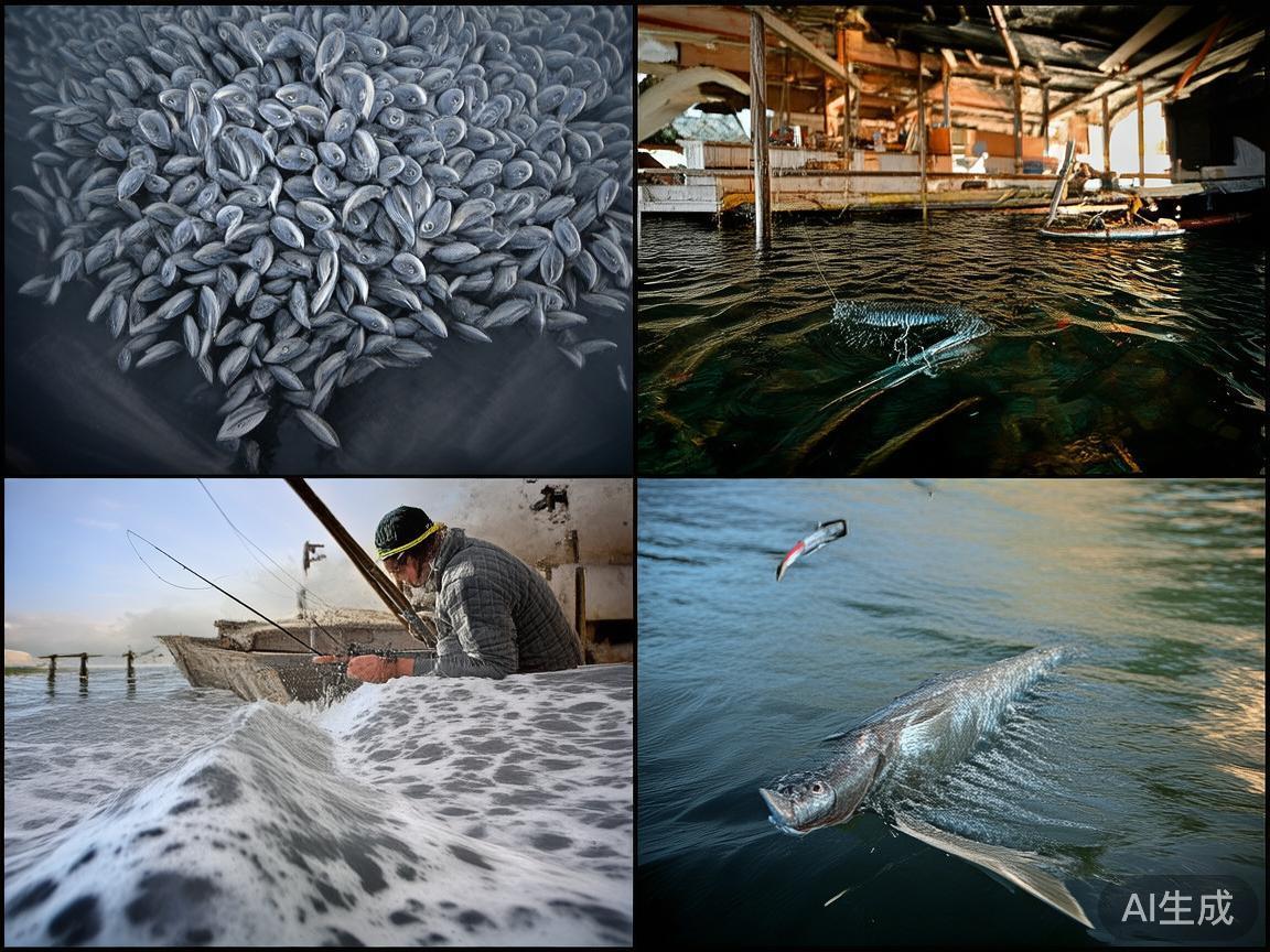 不同的捕鱼场景中，鱼群的密集程度和布局各异。善于观