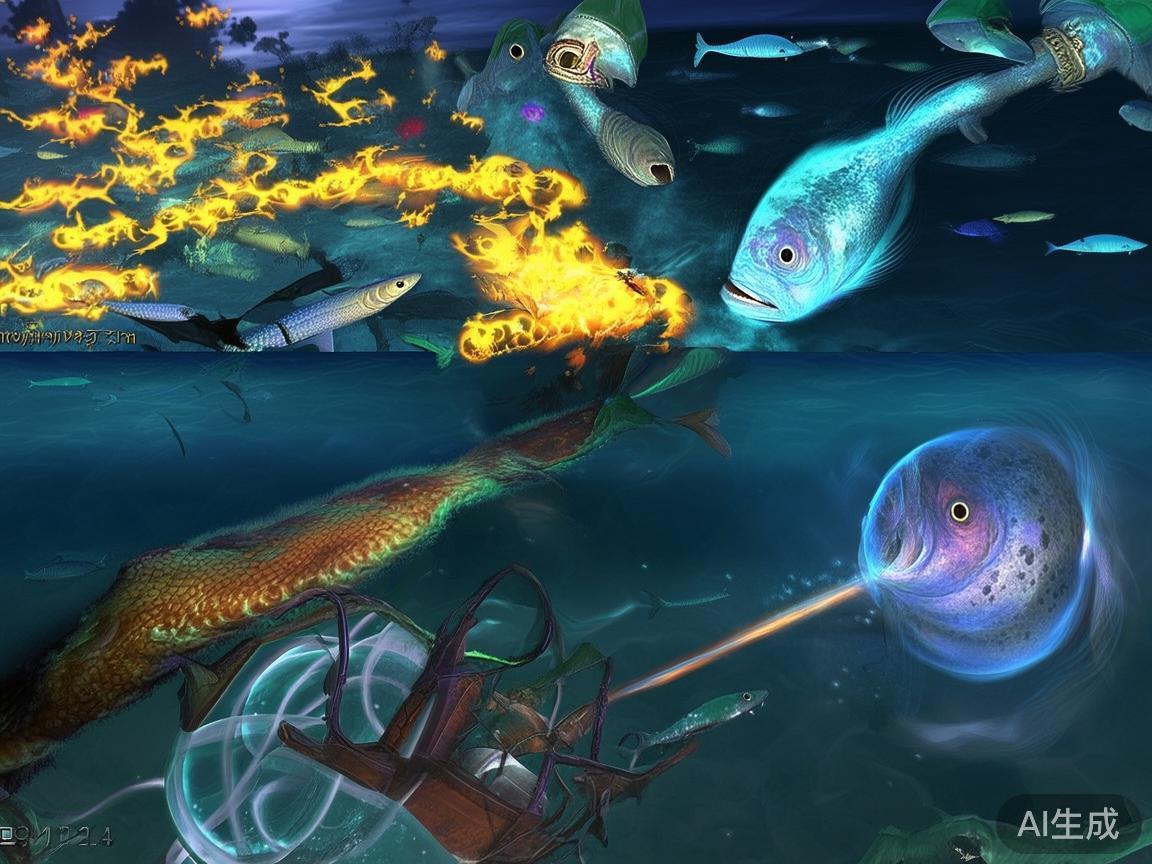 在游戏中，除了普通的炮击，运用特殊技能和道具也能显